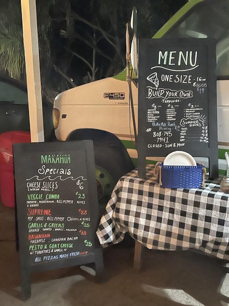 Makahoa Pizza Company Menu image 3